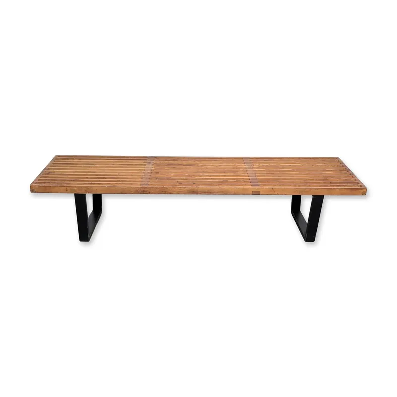 Herman Miller George Nelson Slat Bench from auction in Hollywood, Florida