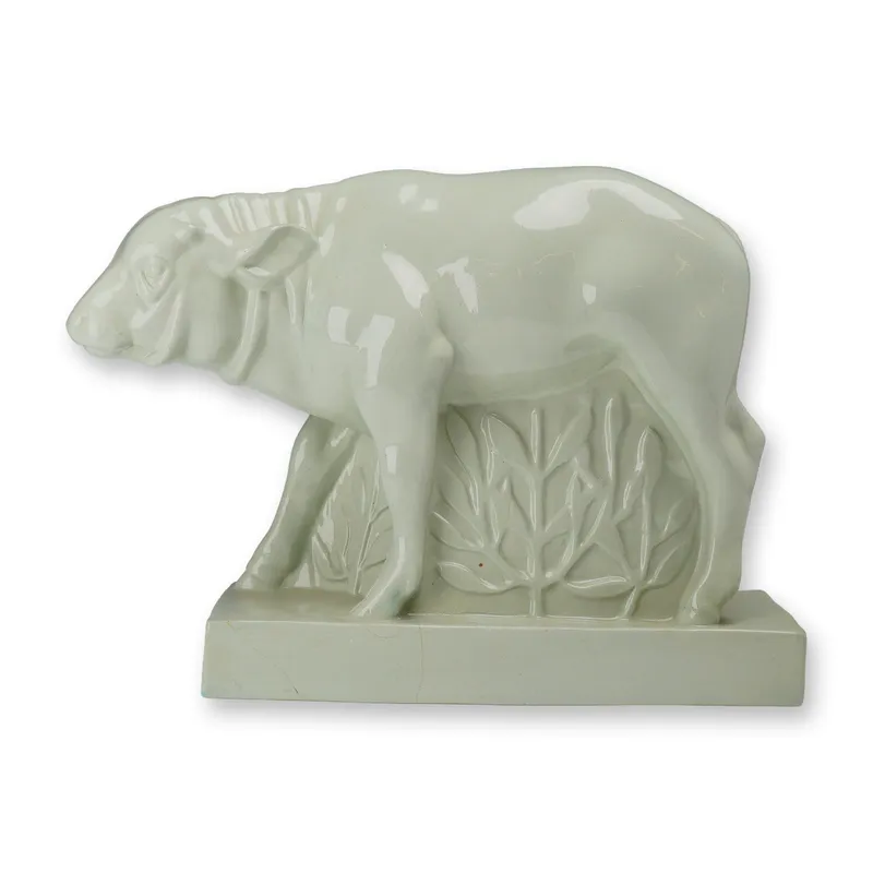 Wedgwood by John Skeaping Celadon Glazed Buffalo Figure from auction in Hollywood, Florida