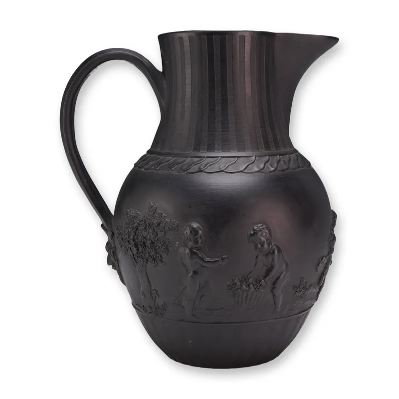 Wedgwood Black Basalt Pitcher from auction in Hollywood, Florida