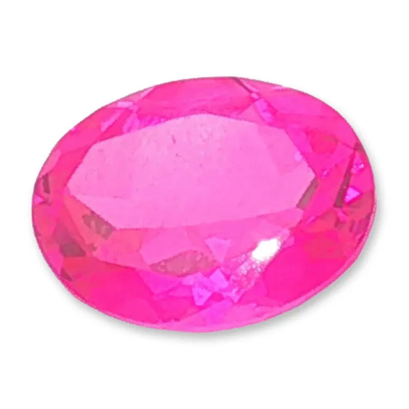 Oval Cut Purplish Red Topaz Gemstone from auction in Hollywood, Florida
