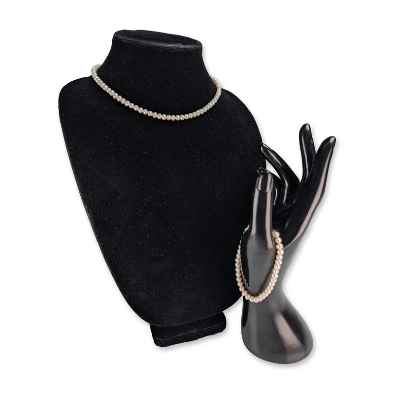 14K Gold and Pearl Jewelry Set from auction in Hollywood, Florida