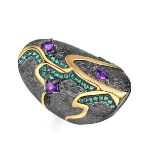Sterling Silver & Crystal Statement Jewelry