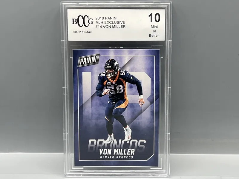 2018 Panini Von Miller MJH Exclusive #14 - Slabbed By BCCG from auction in Greenville, Ohio