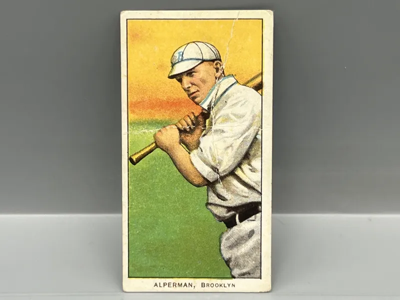 1909-11 T206 Whitey Alperman - Brooklyn - Piedmont from auction in Greenville, Ohio