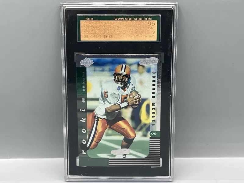 1999 Edge Supreme Donovan McNabb Galvanized RC #/250 SGC Mint 9 - Faded/washed-out SGC label from auction in Greenville, Ohio