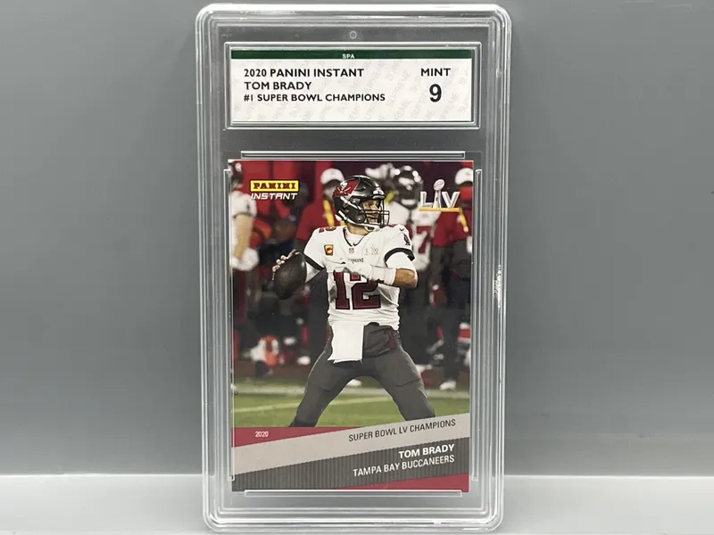 2020 Panini Instant Tom Brady Super Bowl Champions #1 - Slabbed By SPA from auction in Greenville, Ohio
