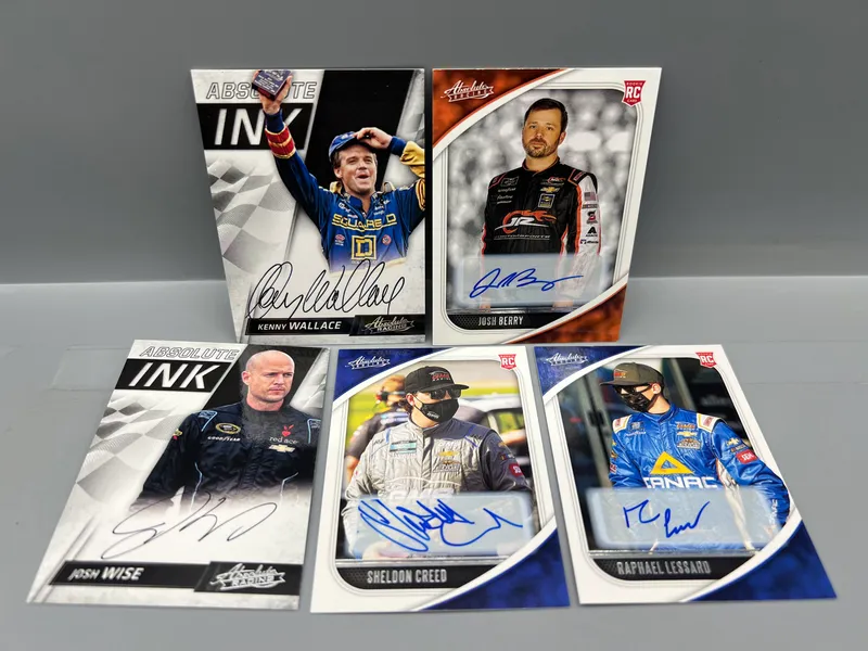 (5) Nascar Racing Pack Pulled Auto Cards - Kenny Wallace from auction in Greenville, Ohio