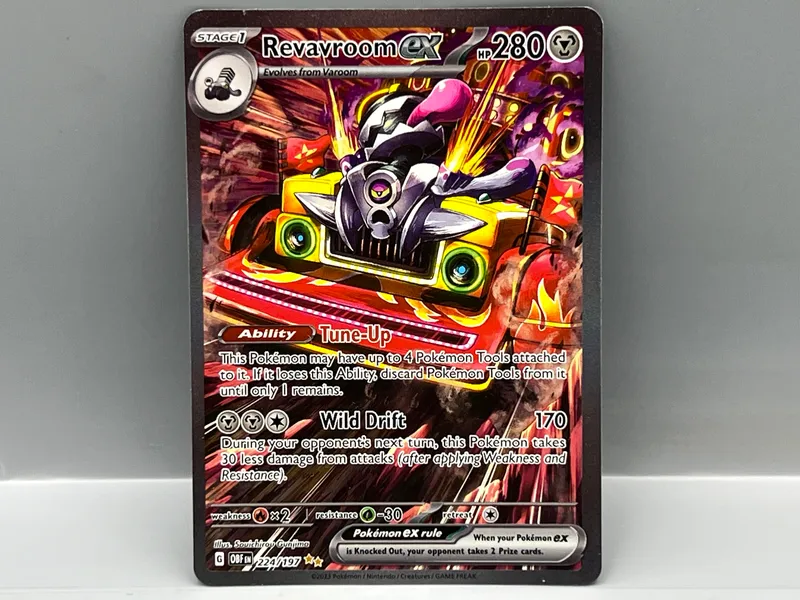 2023 Pokemon Obsidian Flames Revavroom EX Special Illustration Rare #224/197 from auction in Greenville, Ohio