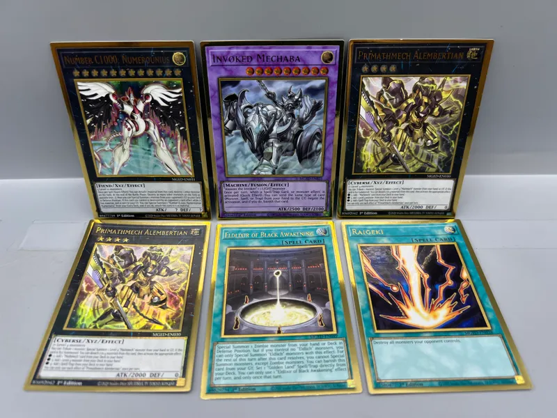 (6) 2020 Yu-Gi-Oh 1st Edition Trading Cards from auction in Greenville, Ohio