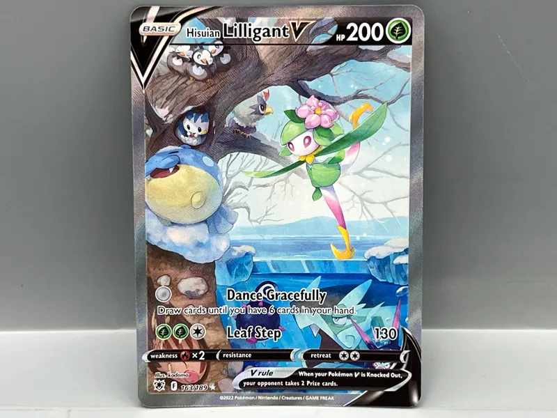 2022 Pokemon Astral Radiance Hisuian Lilligant V Alt Art #163/189 from auction in Greenville, Ohio