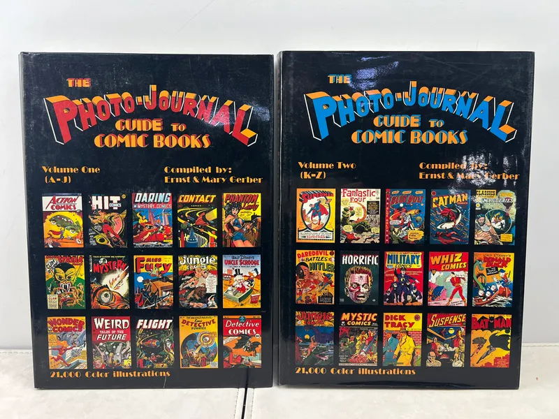 The Photo-Journal Guide to Comic Books Volume One & Two - Gerber Publications, 1989-1990 from auction in Greenville, Ohio