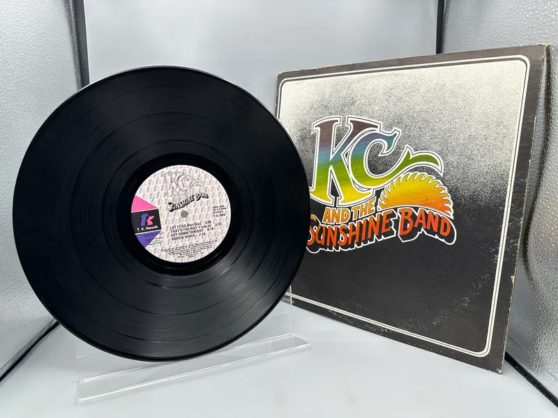 1975 T.K. Records KC and the Sunshine Band Self-Titled Vinyl Album - TK 603 - Warping from auction in Greenville, Ohio