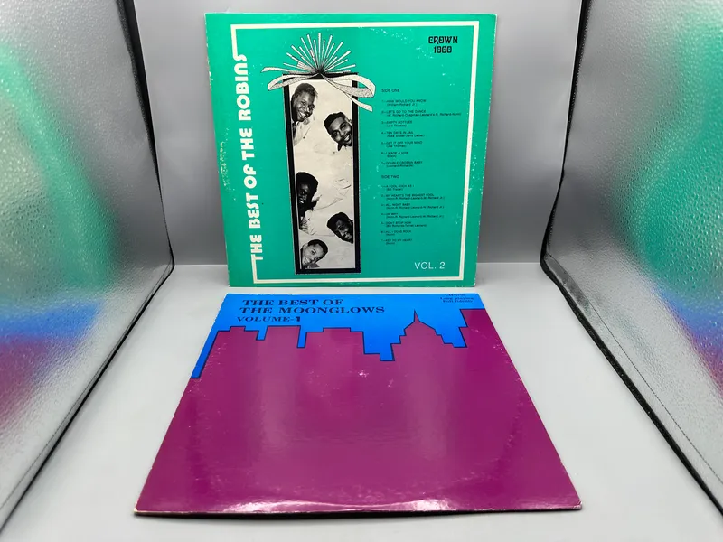 (2) Vintage Rhythm and Blues Vinyl Albums - The Best of The Robins Vol 2 and The Best of The Moonglows Volume 1 from auction in Greenville, Ohio