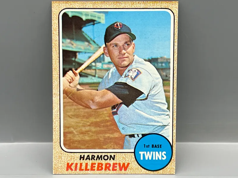 1968 Topps Harmon Killebrew #220 from auction in Greenville, Ohio
