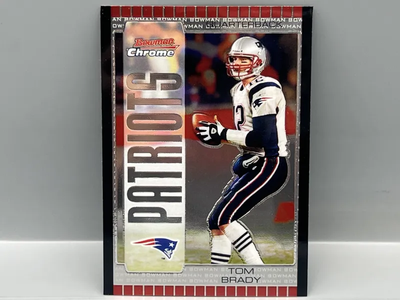 2005 Bowman Chrome Tom Brady #8 from auction in Greenville, Ohio