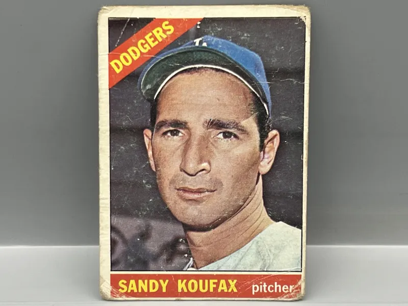 1966 Topps Sandy Koufax #100 from auction in Greenville, Ohio