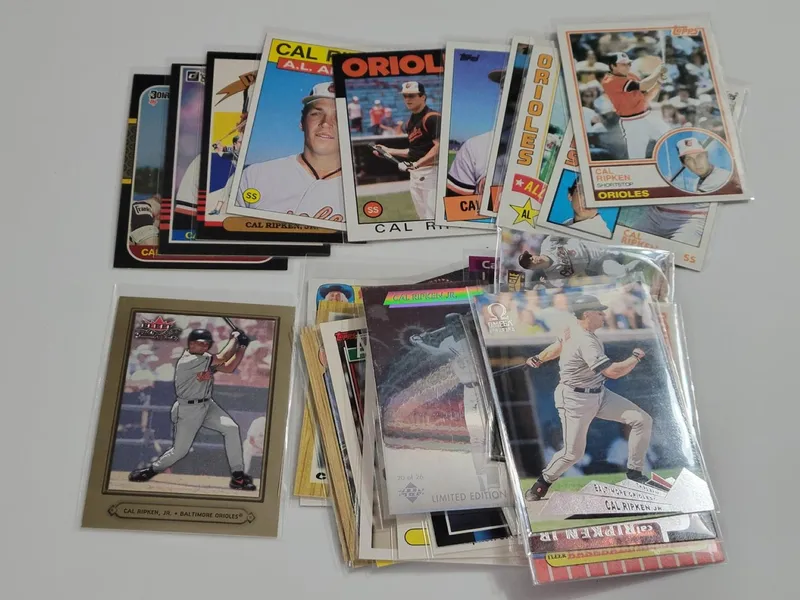 Lot of (30) Different Cal Ripken Jr Baseball Cards from auction in Greenville, Ohio