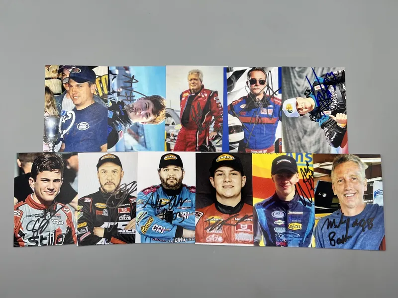 (11) Assorted Racing In Person Autographed Photos - No COAs from auction in Greenville, Ohio