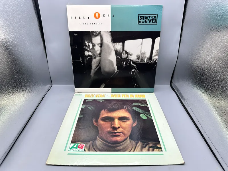 1988 Capitol Records Billy Vera & The Beaters Retro Nuevo & 1968 Atlantic Records Billy Vera With Pen In Hand Vinyl Albums - SD 8197 & C1-46948 from auction in Greenville, Ohio