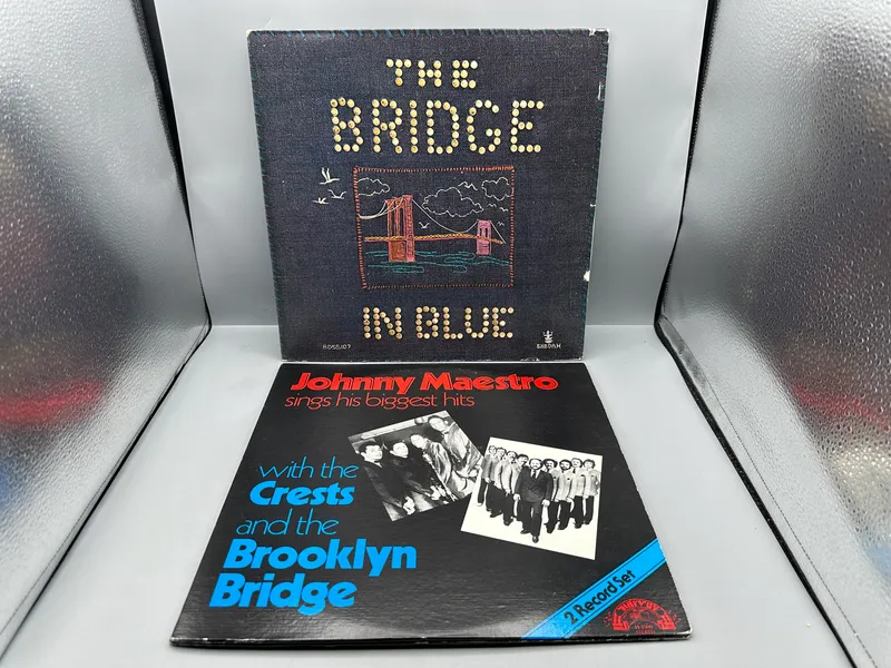1972 Buddah Records The Bridge In Blue & 1981 Harvey Muisc Records Johnny Maestro Sings His Biggest Hits Vinyl Albums - H-1000 & BDS 5107 from auction in Greenville, Ohio