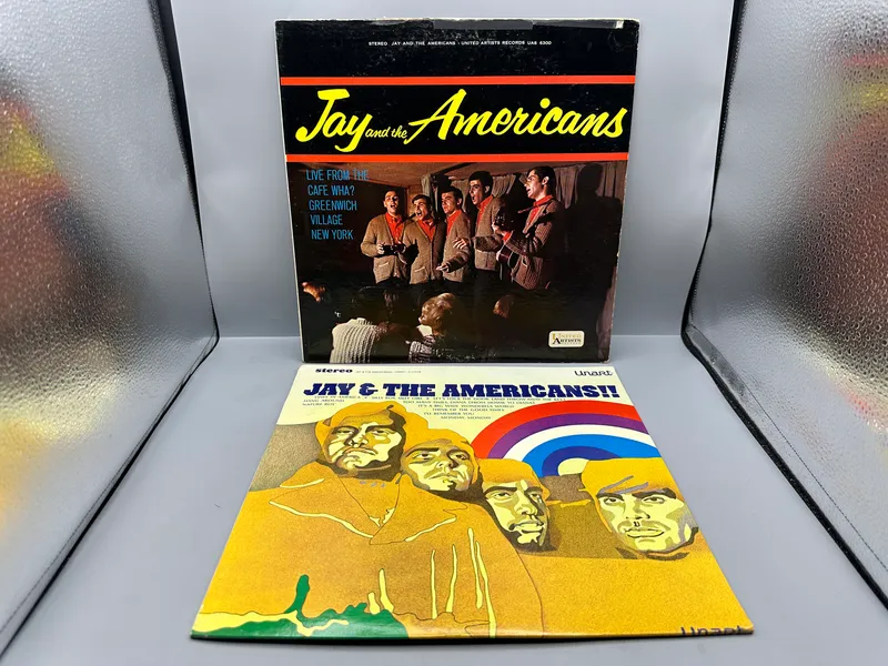 1963 United Artists Records Jay And The Americans Live From The Café Wha? & 1967 Unart Records Jay And The Americans Self Titled Vinyl Albums - S 21018 & UAS 6300 from auction in Greenville, Ohio