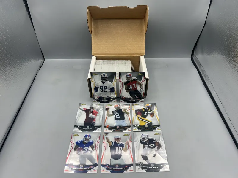2014 Topps Finest Football Complete 150 Card Set W/ Aaron Donald RC, Mike Evans RC, Odell Beckham Jr. RC, & Many More Star Rookies from auction in Greenville, Ohio