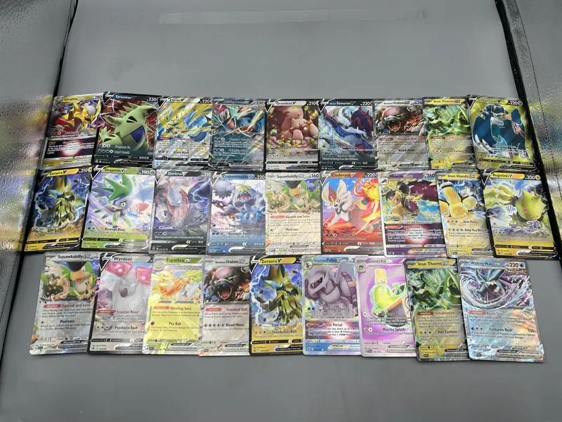 (27) Assorted Pokemon Full Art Trading Cards W/ EX & V Cards - Varying Conditions from auction in Greenville, Ohio