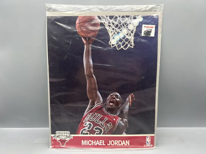 1990-91 Hoops Michael Jordan Sealed Oversized Photo from auction in Greenville, Ohio