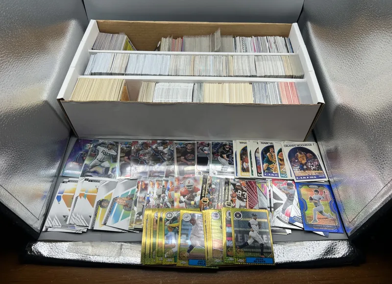 Super Shoe Box of Assorted Sports Cards W/ Stars - Varying Conditions from auction in Greenville, Ohio