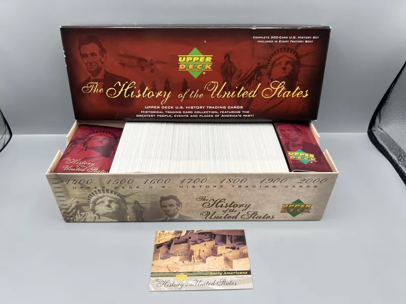 2004 Upper Deck The History of The United States Complete 300 Card Factory Set from auction in Greenville, Ohio