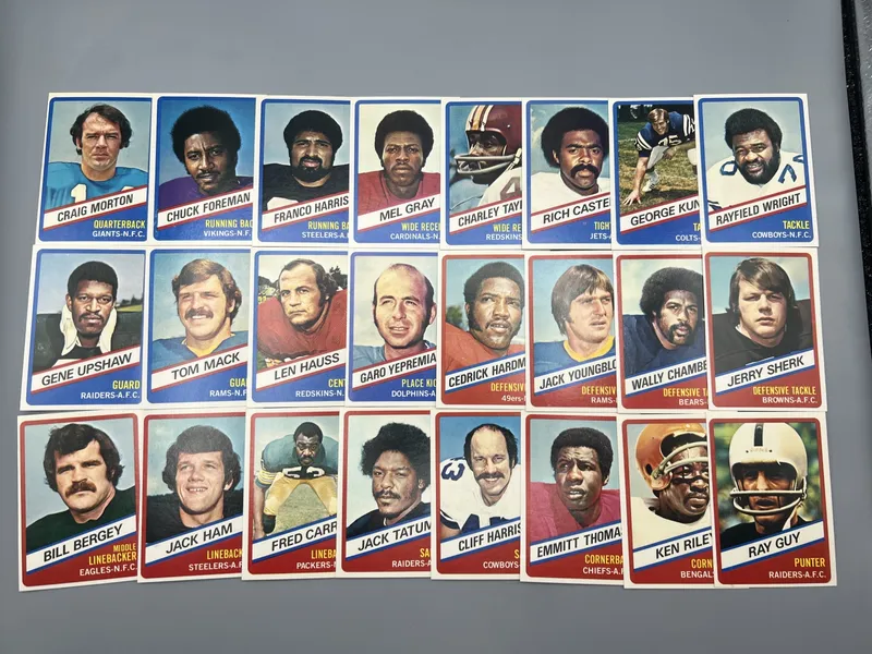 1976 Topps Wonder Bread Football Complete 24 Card Set from auction in Greenville, Ohio