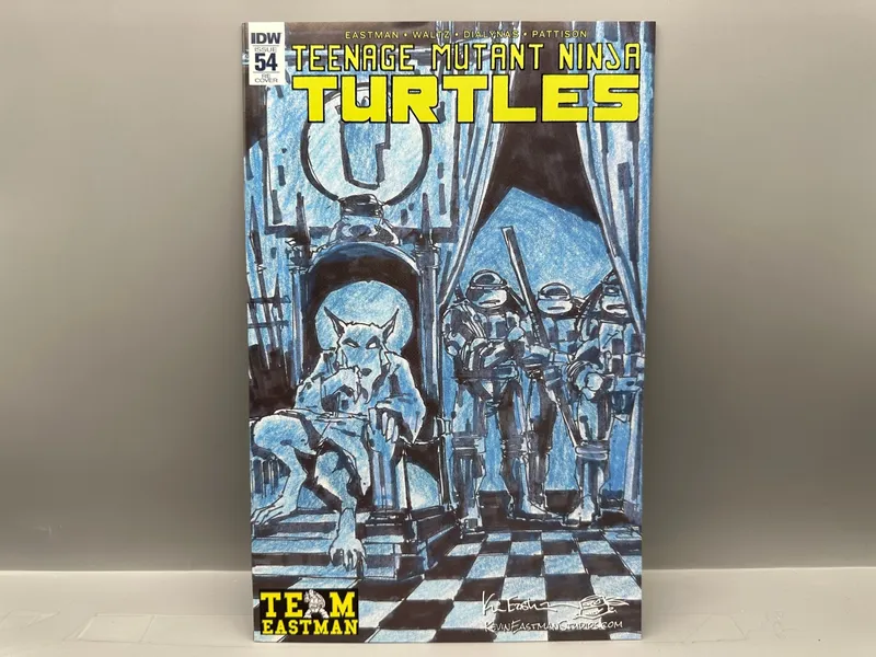IDW Publishing Teenage Mutant Ninja Turtles #54 (2016) - Eastman Fan Club Edition - TEAM EASTMAN Variant - Kevin Eastman art from auction in Greenville, Ohio