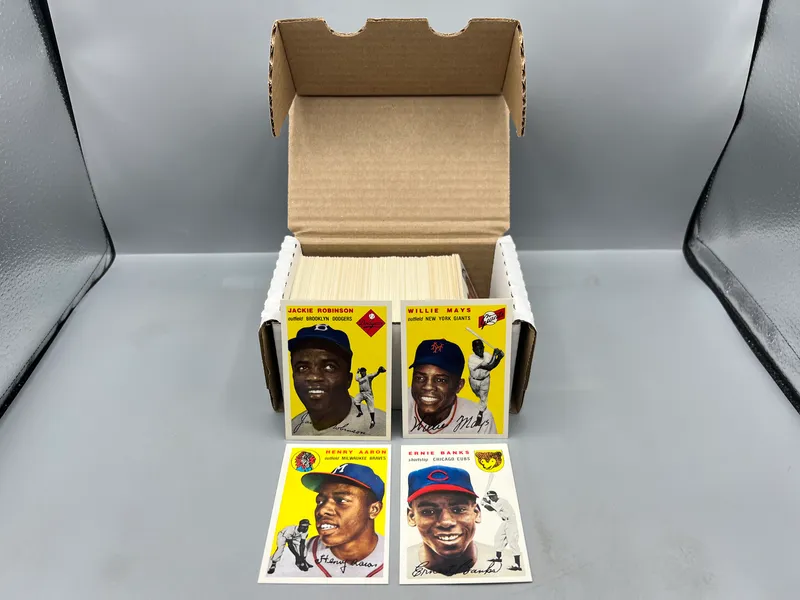 1994 Topps Archives '54 Topps Reprint Complete 256-Card Set - Topps did not issue cards #1, #250, 259 from auction in Greenville, Ohio