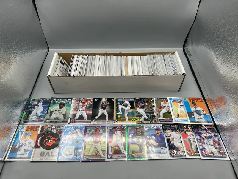 Box of Assorted 2020s Baseball Rookie Cards W/ Lots of Stars, Inserts, & Parallels from auction in Greenville, Ohio