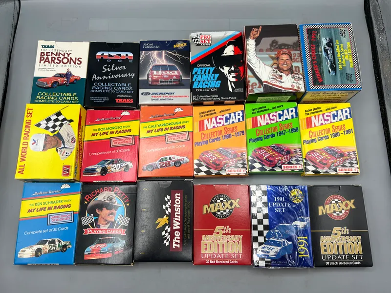 (18) Assorted Racing/Car Related Mini Sets from auction in Greenville, Ohio