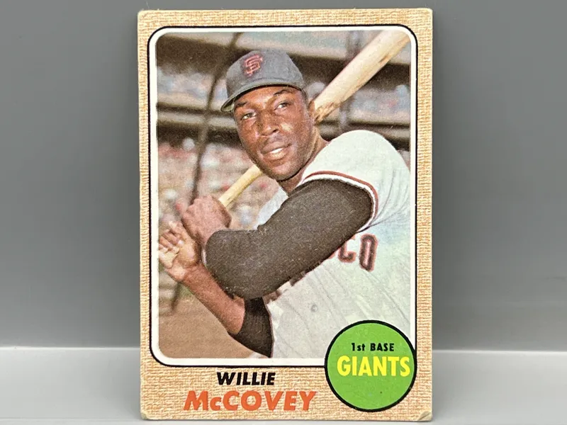1968 Topps Willie McCovey #290 from auction in Greenville, Ohio