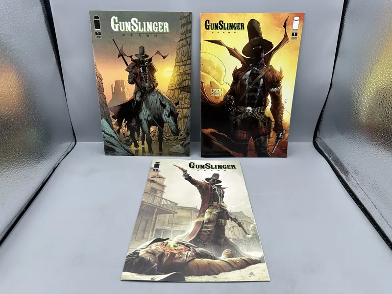 Image Comics Gunslinger Spawn #1 & #2 (2021) - Premiere solo series issues - Greg Capullo and Brett Booth covers from auction in Greenville, Ohio