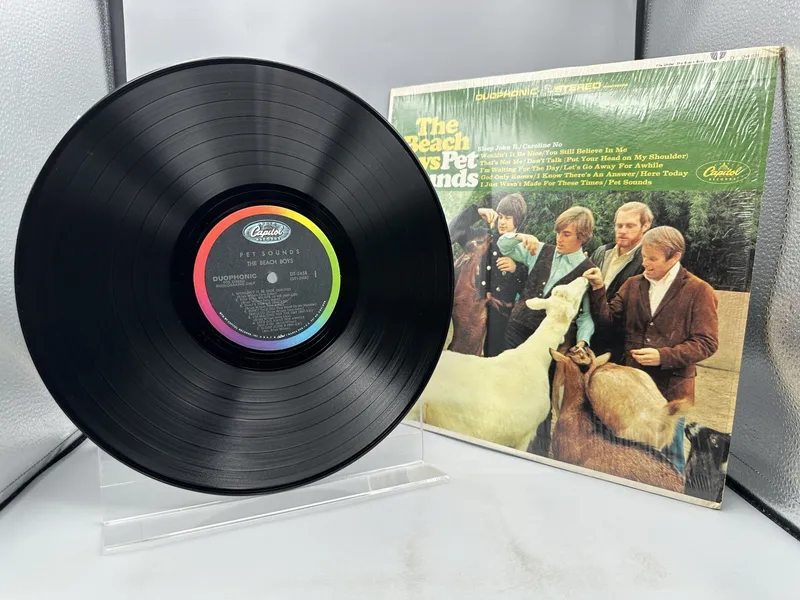 Capitol Records The Beach Boys Pet Sounds Vinyl Album LP (1966) DT 2458 - Duophonic - Scranton pressing - Includes original promotional inner sleeve from auction in Greenville, Ohio