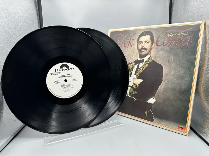 1976 Polydor Chick Corea 'My Spanish Heart' Promo Double LP Vinyl Album - PD-2-9003 from auction in Greenville, Ohio