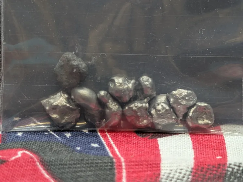 (10) Shooting Star Fragment Meteorite Space Rocks From Campo de Cielo, Argentina That Fell 2500 BC from auction in Greenville, Ohio
