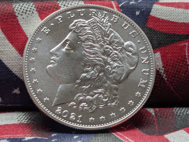 2021-D Morgan Silver Dollar - GEM UNCIRCULATED!! from auction in Greenville, Ohio