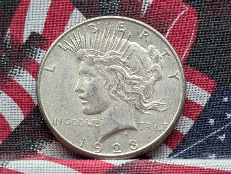 1923-S Peace Silver Dollar from auction in Greenville, Ohio
