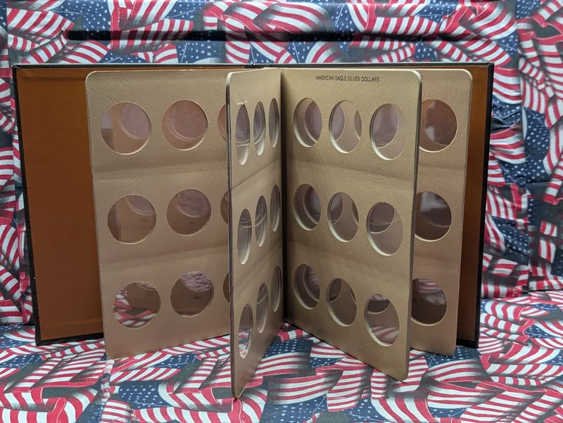 *EMPTY* Dansco Album # 7181 American Silver Eagles - No Coins from auction in Greenville, Ohio