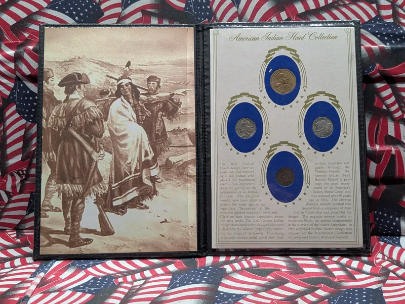 American Indian Head Collection 4-Coin Set from auction in Greenville, Ohio