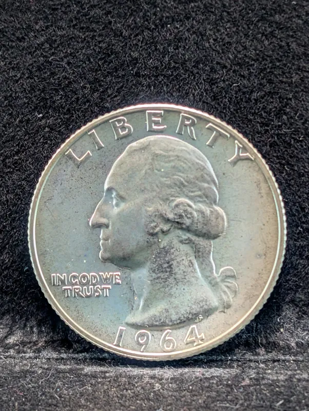 1964-P Washington 90% Silver Quarter from auction in Greenville, Ohio
