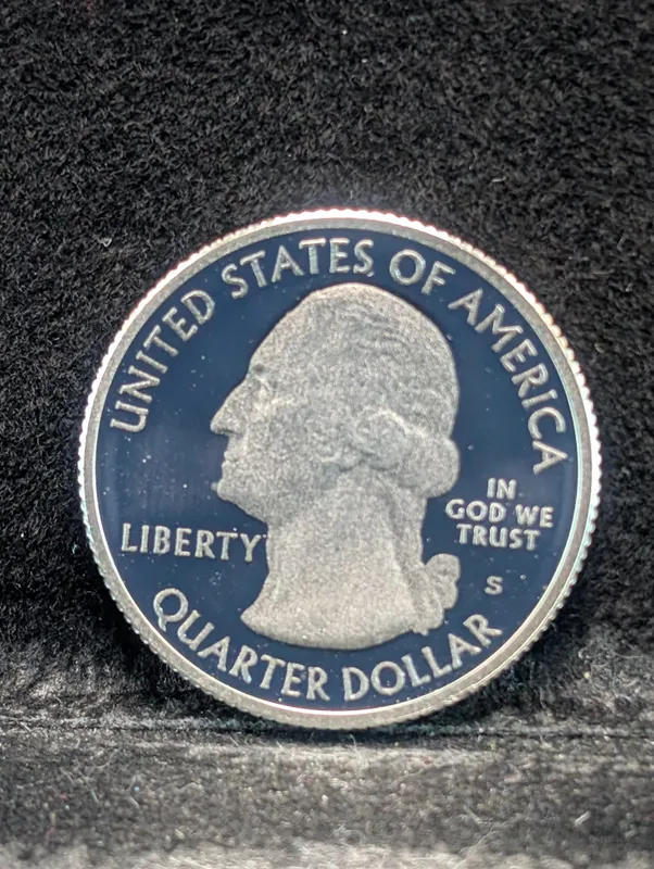 2010-S America The Beautiful Quarter, Yellowstone Wyoming from auction in Greenville, Ohio