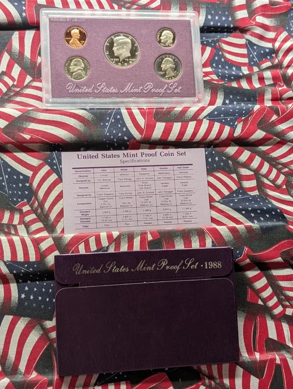1988-S U.S. Mint Proof Set in OGP w/ COA from auction in Greenville, Ohio