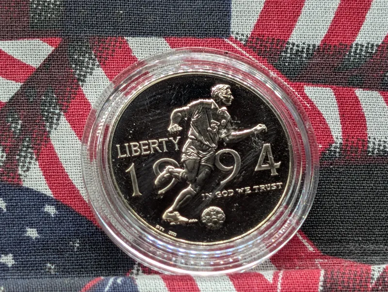 1994-P World Cup Soccer Comm. Half Dollar from auction in Greenville, Ohio