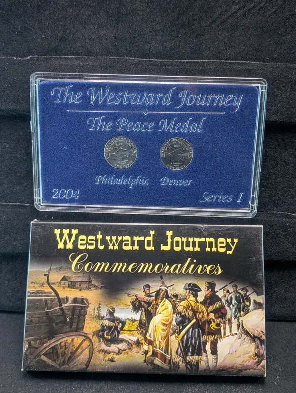 2004 P&D The Peace Medal Westward Journey Series One Jefferson Nickel Set from auction in Greenville, Ohio