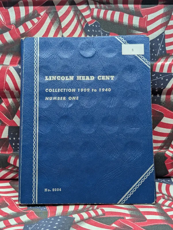 Partial Lincoln Head Cent Book Collection 1909-1940, No Big Key Dates from auction in Greenville, Ohio